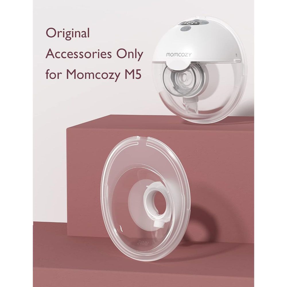 Momcozy - Double-Sealed Flange Only For M5 Breast Pump - Clear - 24 mm