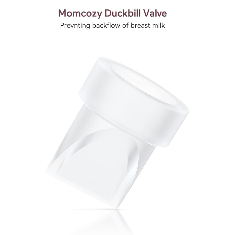 Momcozy - Duckbill Valve And Diaphragm Only For M5 Breast Pump - White