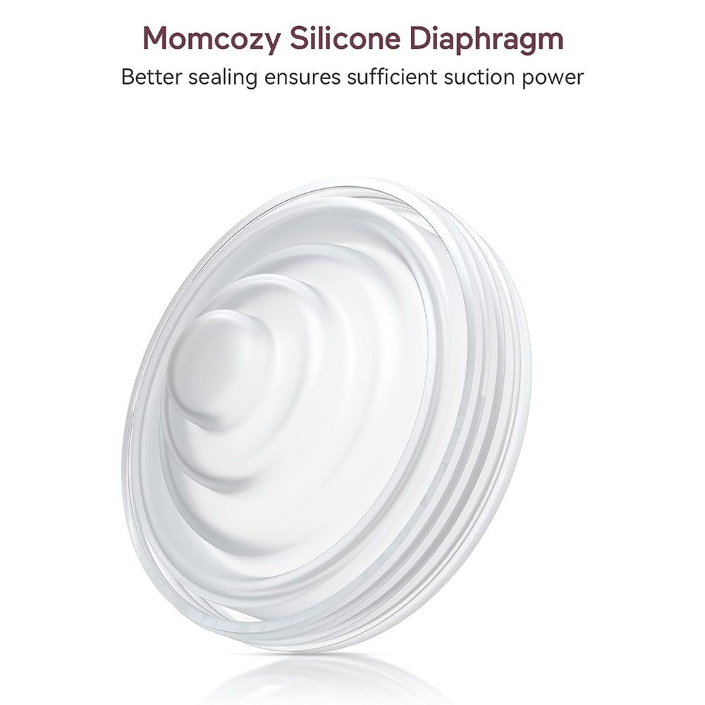 Momcozy - Duckbill Valve And Diaphragm Only For M5 Breast Pump - White