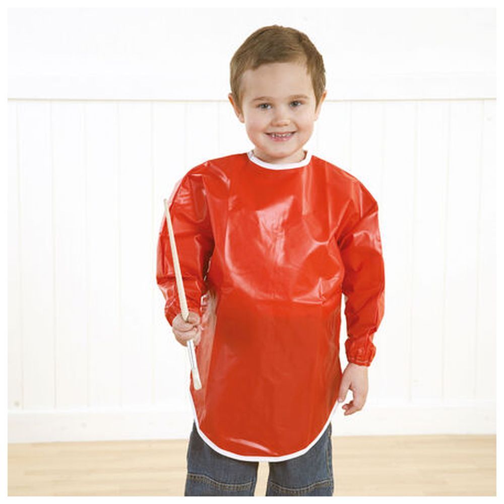 TTS - Waterproof PVC Apron - Red - 71x66 cm