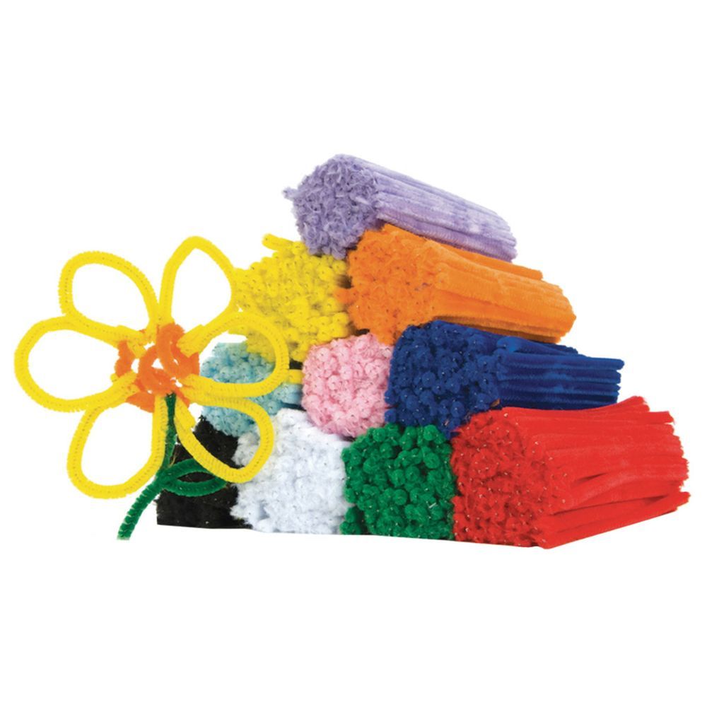 TTS - Mini Chenille Pipe Cleaners - 15 cm - 1000pcs - Style May Vary