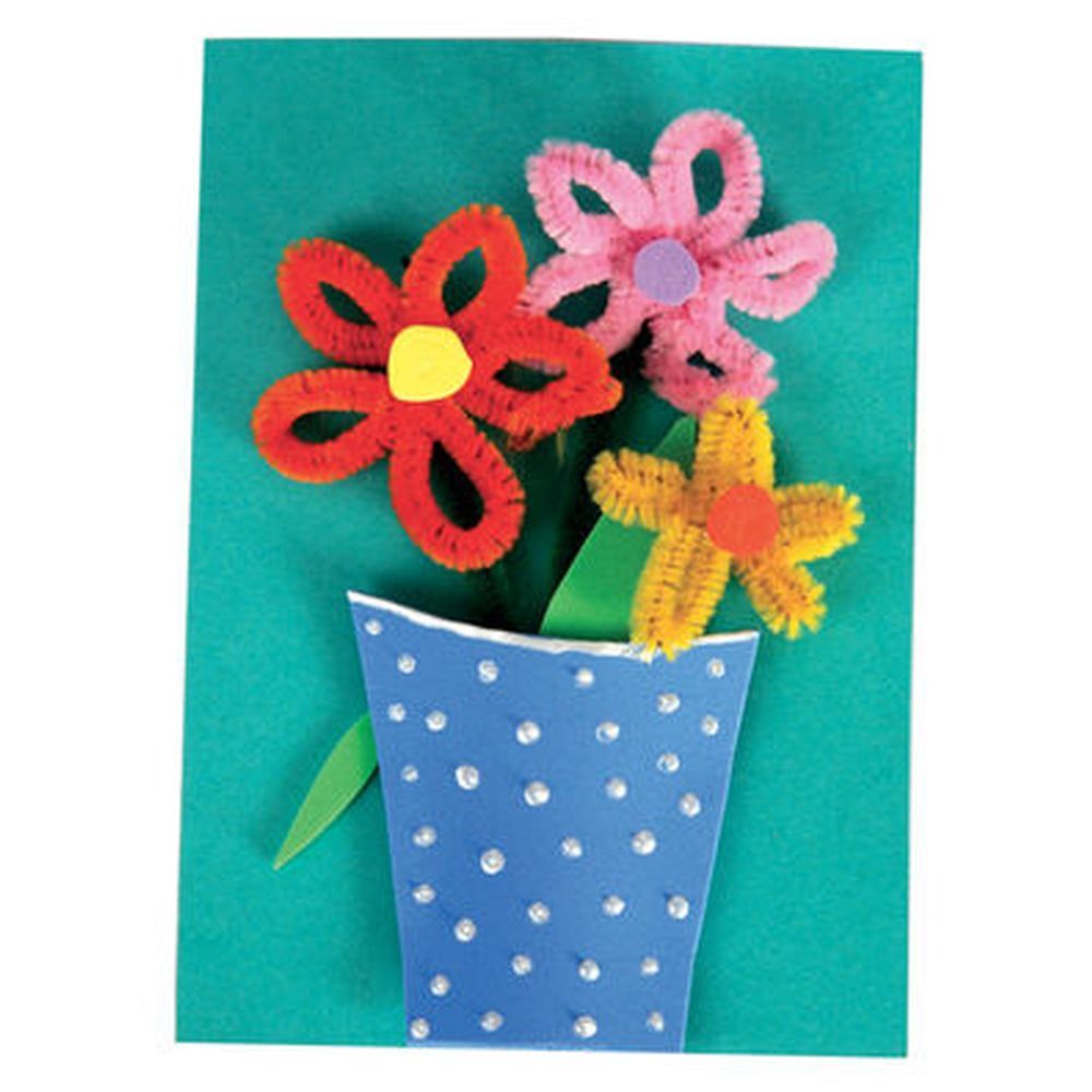 TTS - Mini Chenille Pipe Cleaners - 15 cm - 1000pcs - Style May Vary