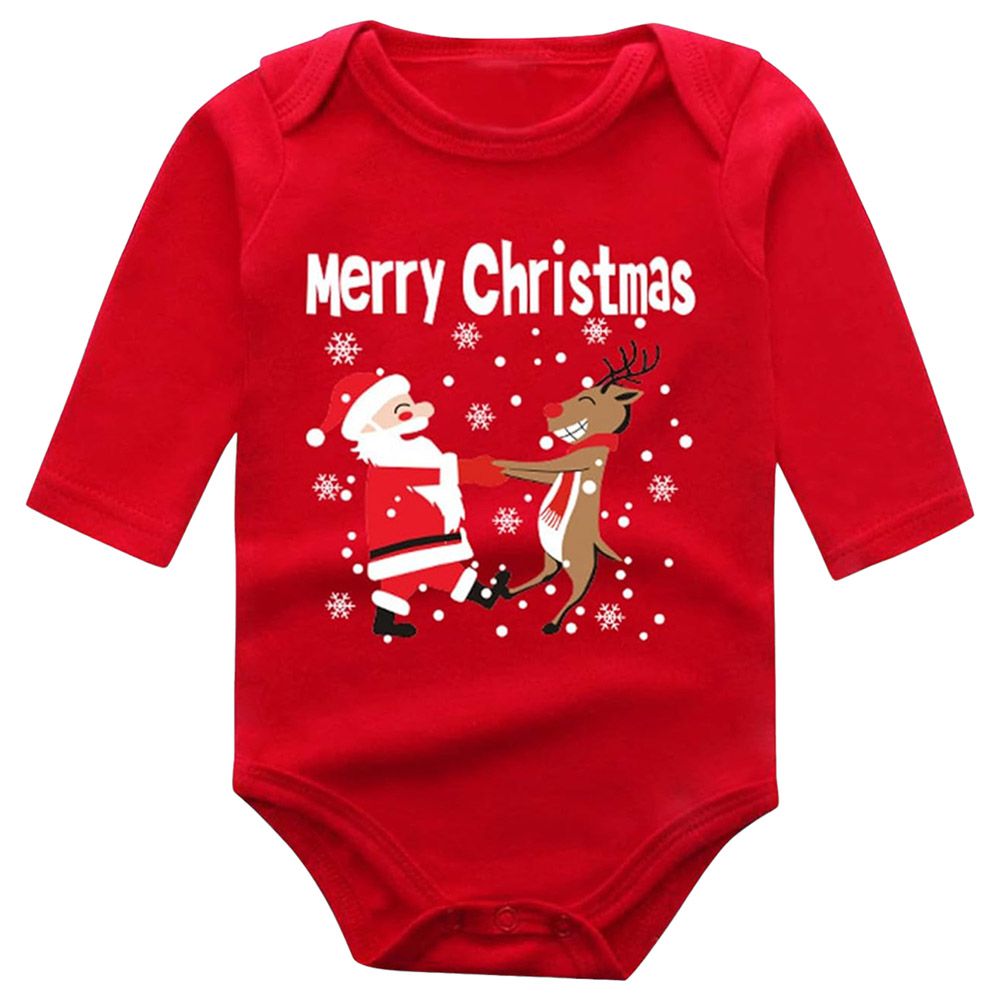 Highland - My First Christmas Bodysuit Onesie - Red