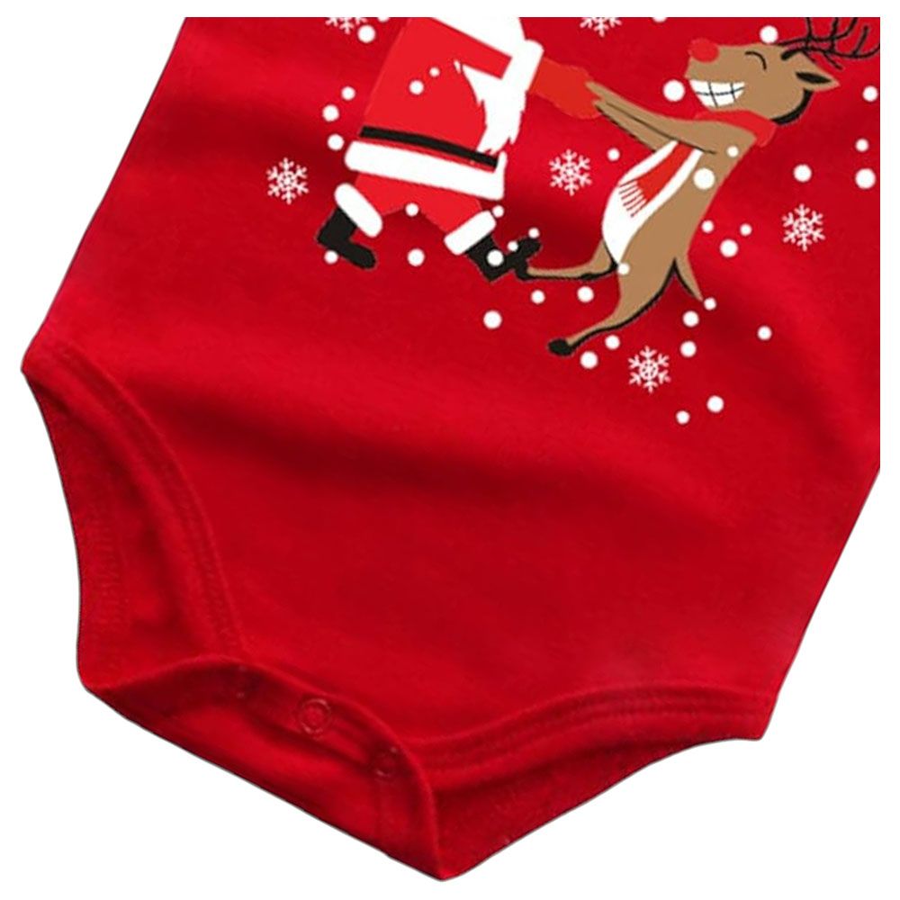 Highland - My First Christmas Bodysuit Onesie - Red