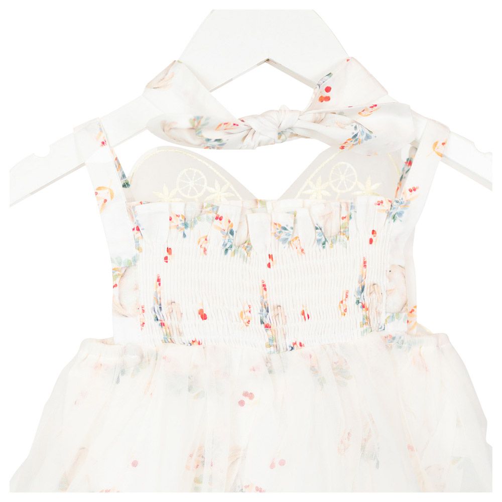 Vanya's Closet - Maisie Butterfly Tulle Romper - White