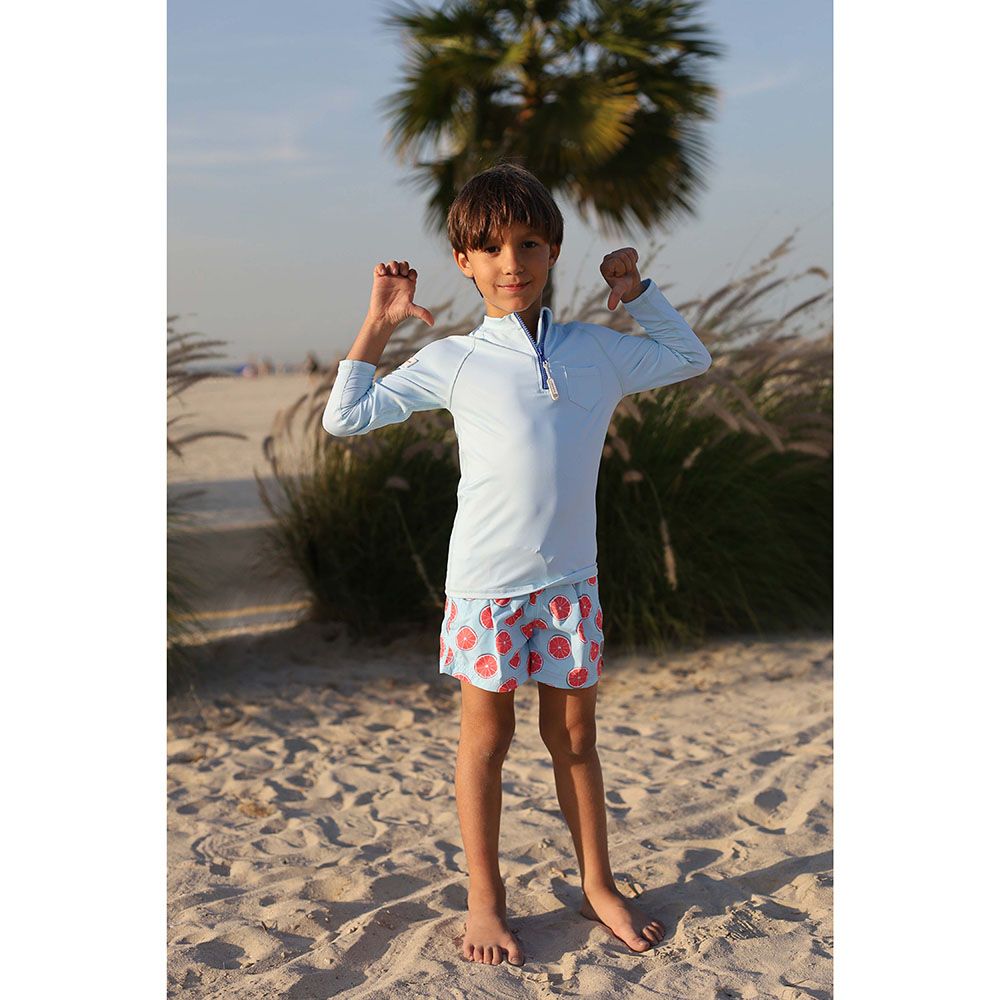 Badawii Beachwear - Boy Rashguard - Fresh Blue