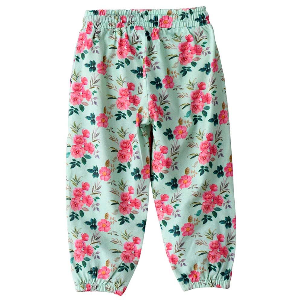 Jelliene - Floral Knit Aop Harem Pants