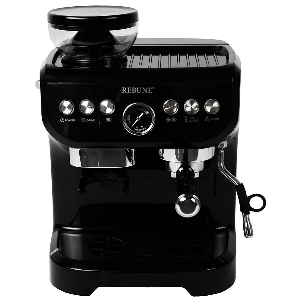 Rebune - Espresso Machine With Grinder - 1450 Watts