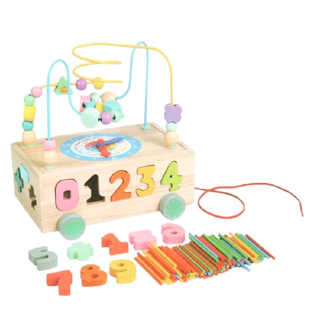 Factory Price - 4-in-1 Wooden Activity Cube - Number