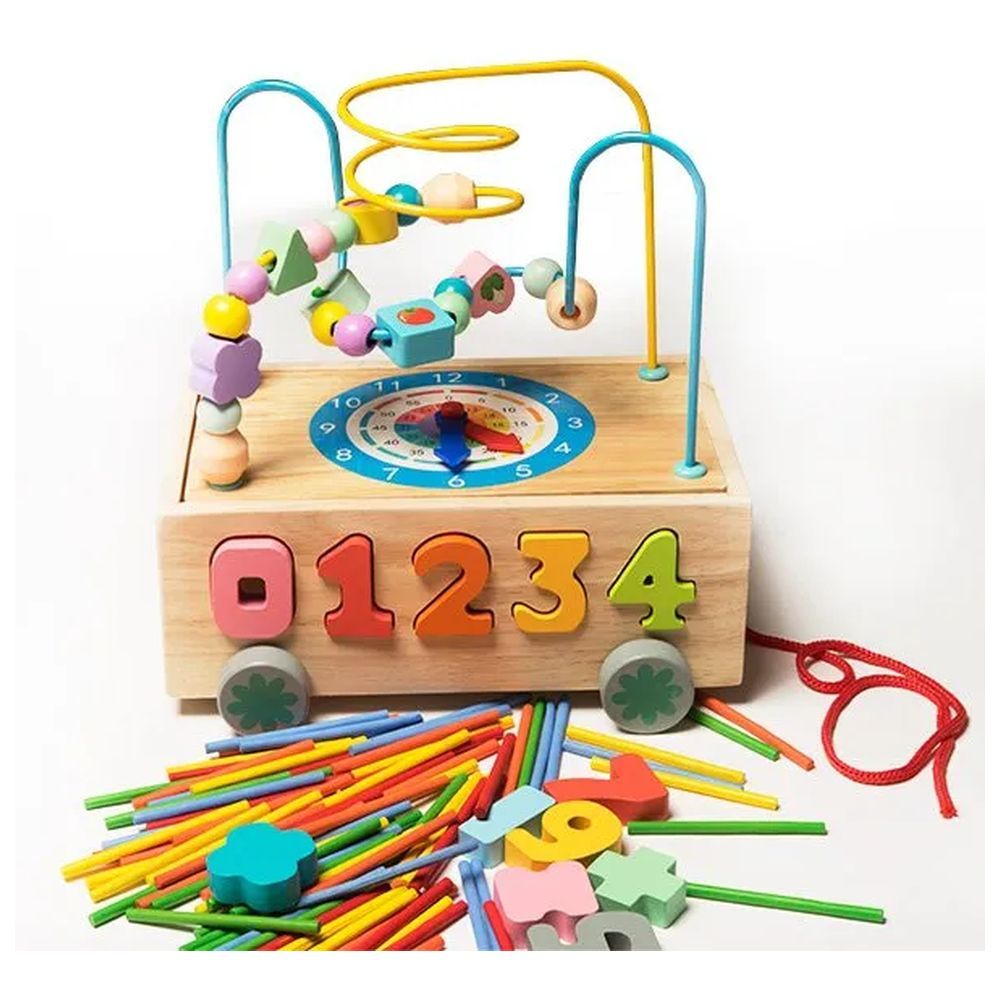 Factory Price - 4-in-1 Wooden Activity Cube - Number