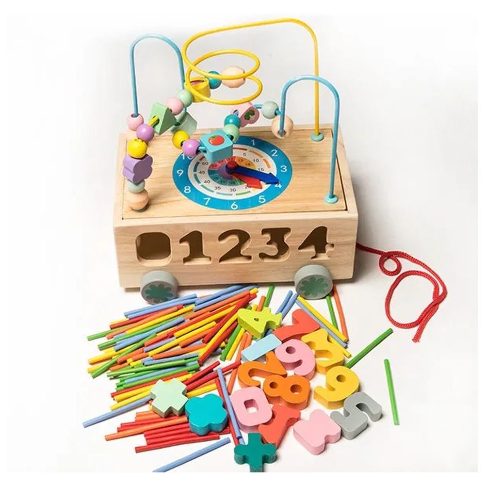 Factory Price - 4-in-1 Wooden Activity Cube - Number