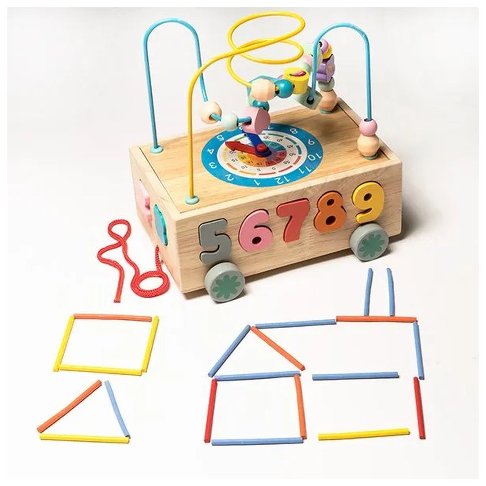 Factory Price - 4-in-1 Wooden Activity Cube - Number