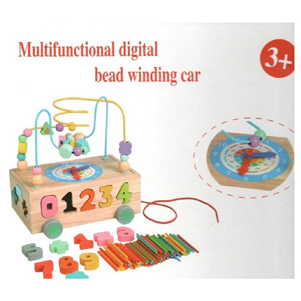 Factory Price - 4-in-1 Wooden Activity Cube - Number