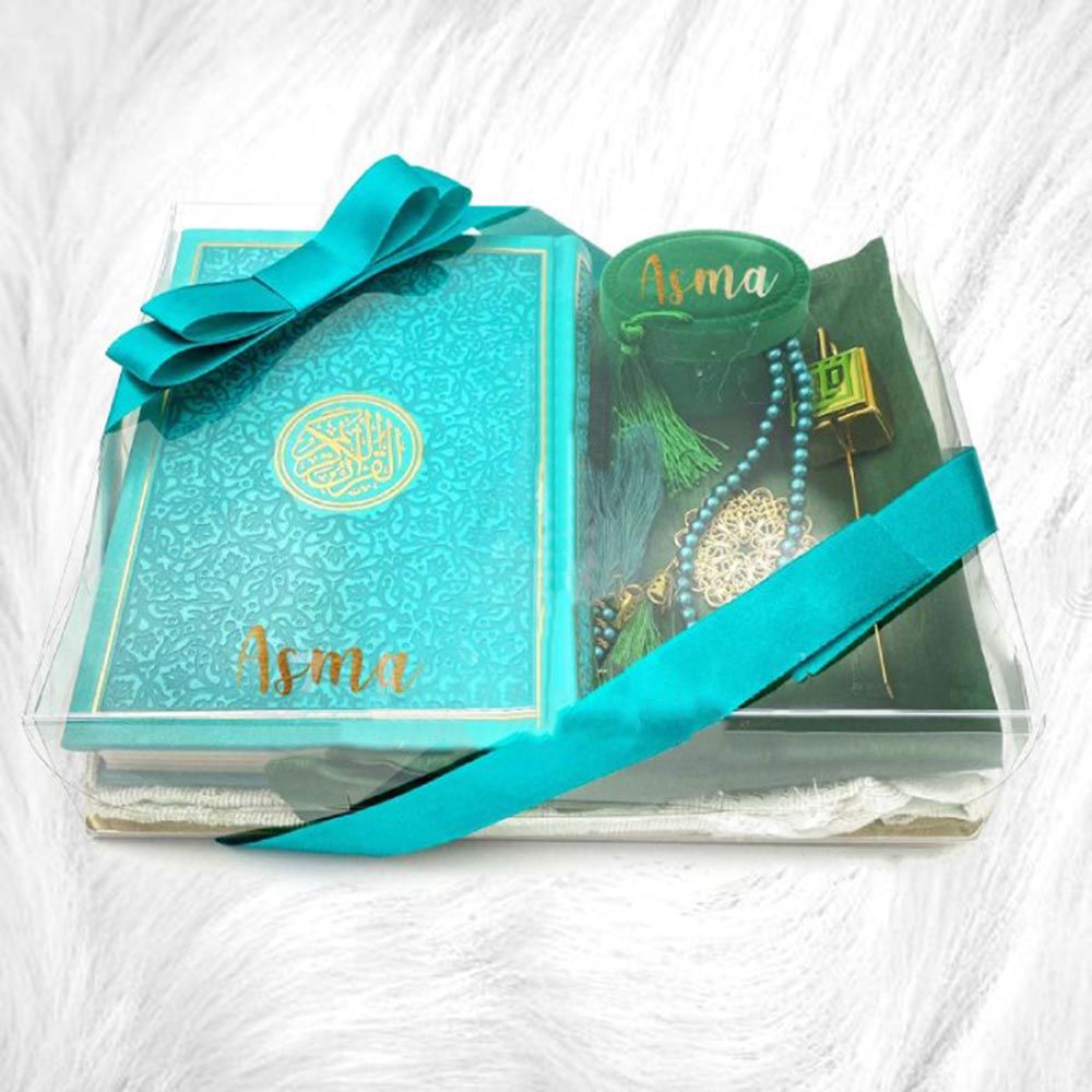 Zayoshe - Personalized Islamic Gift Set - Green - 5pcs