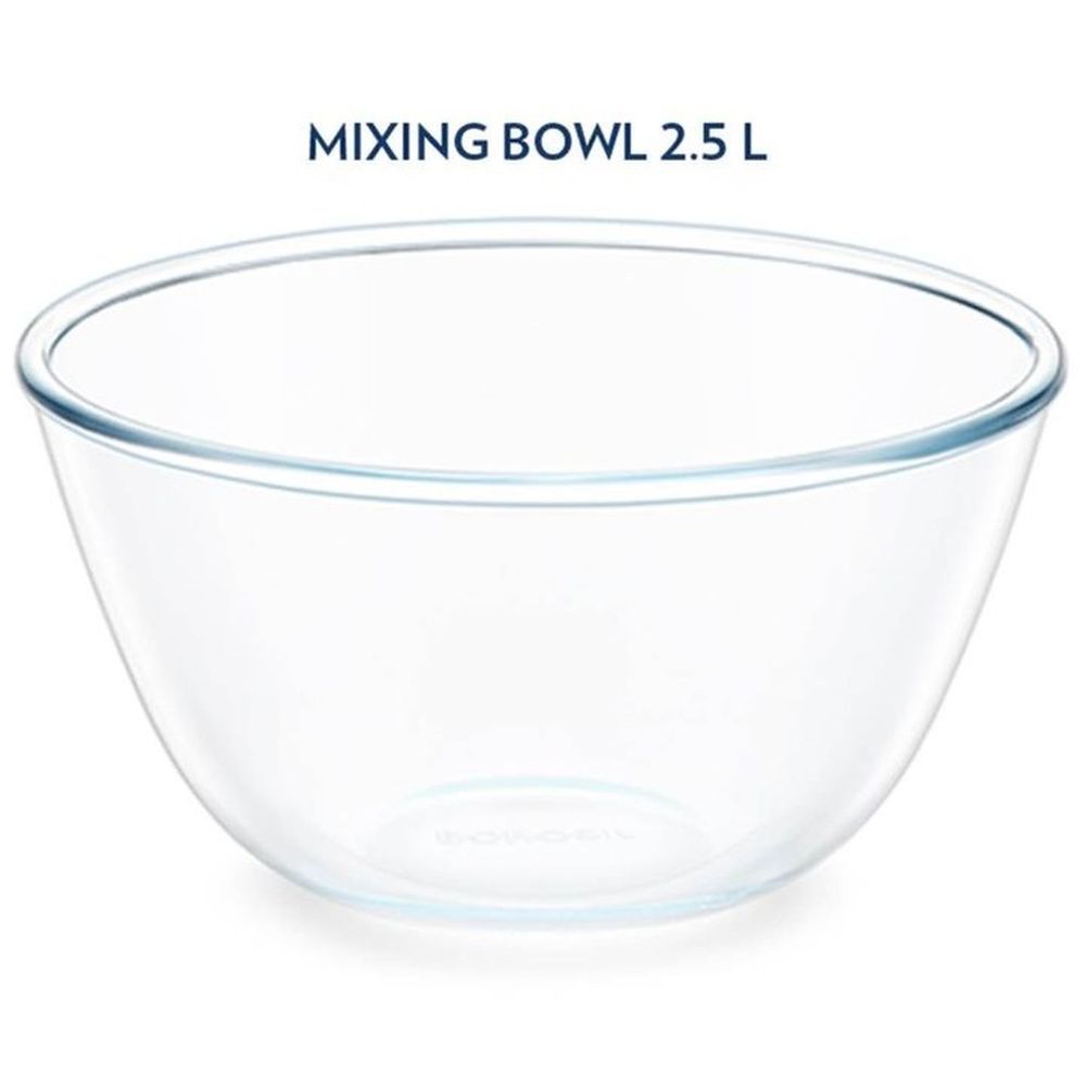 Borosil - Icate Round Glass Mixing Bowl - 2.5 L