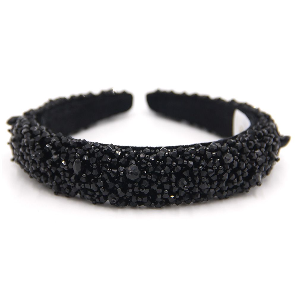 D' Daniela - Girls Monalisa Headband - Black Stones