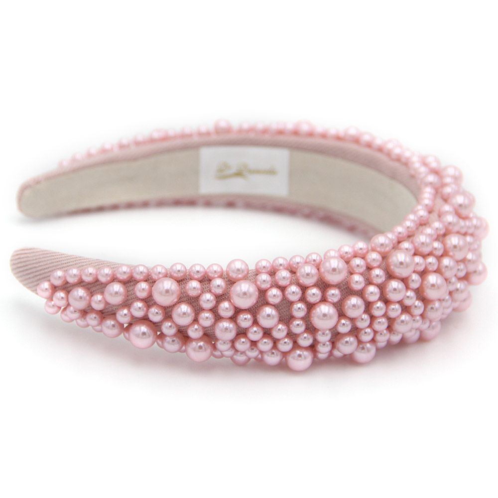 D' Daniela - Girls Olivia Headband - Pink Pearl