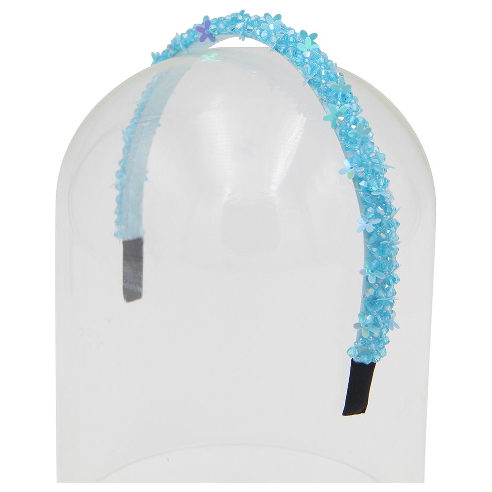 D' Daniela - Girls Anna Butterfly Headband - Sky Blue