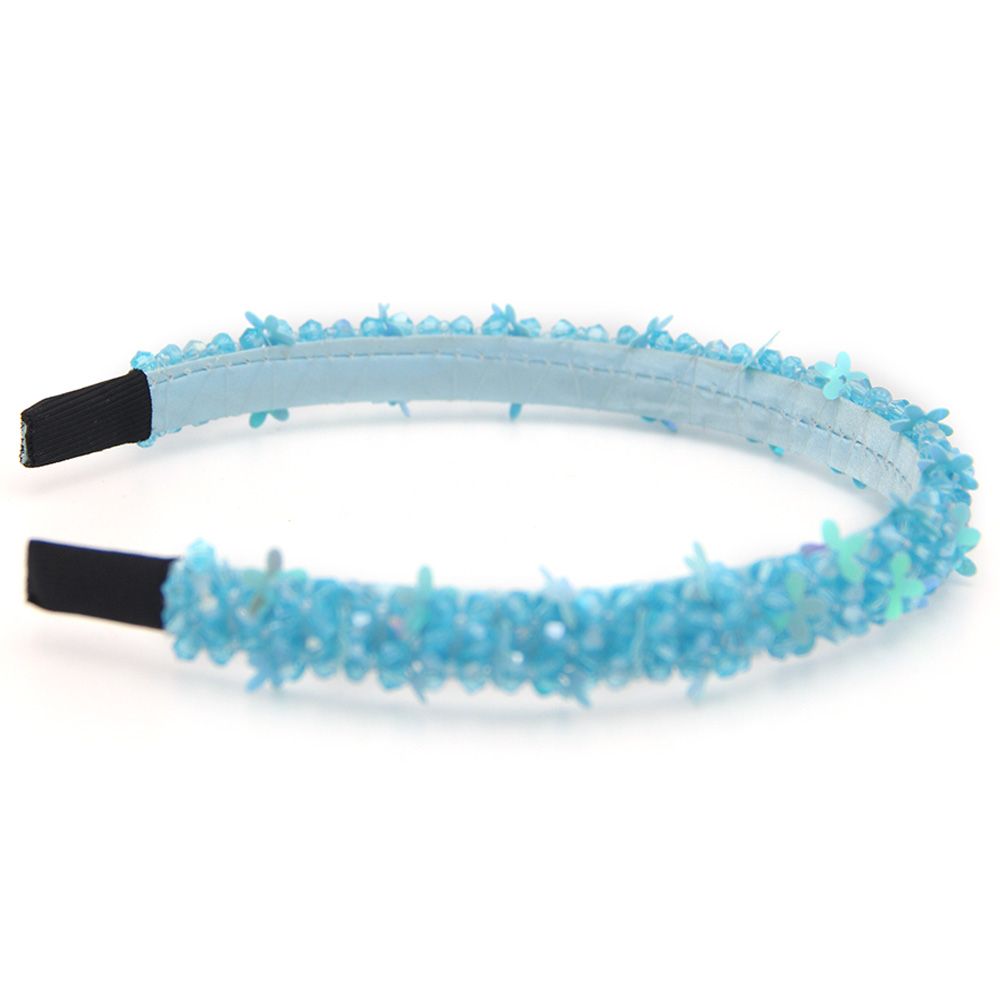 D' Daniela - Girls Anna Butterfly Headband - Sky Blue