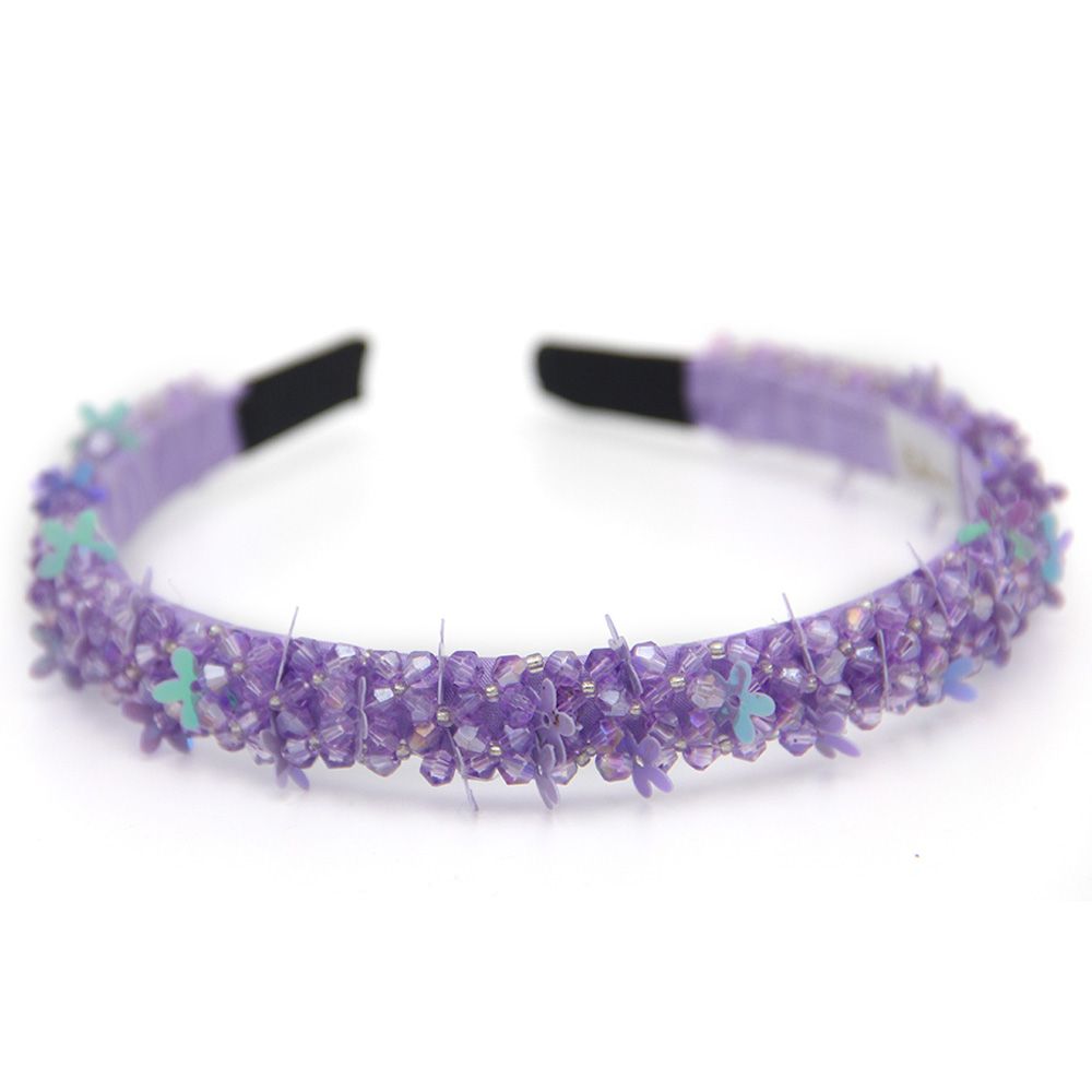 D' Daniela - Girls Anna Butterfly Headband - Violet