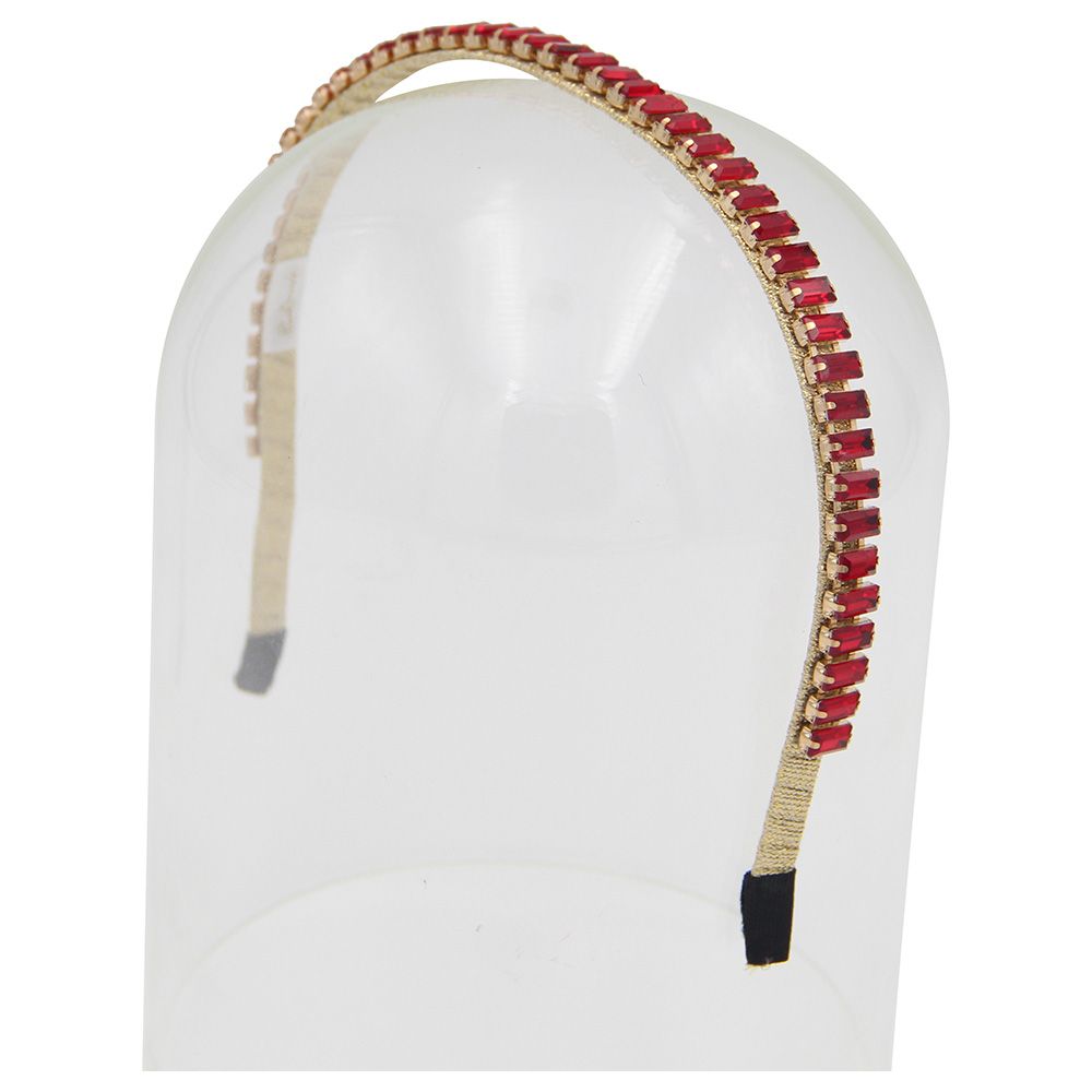 D' Daniela - Girls Amy Headband - Red Stones