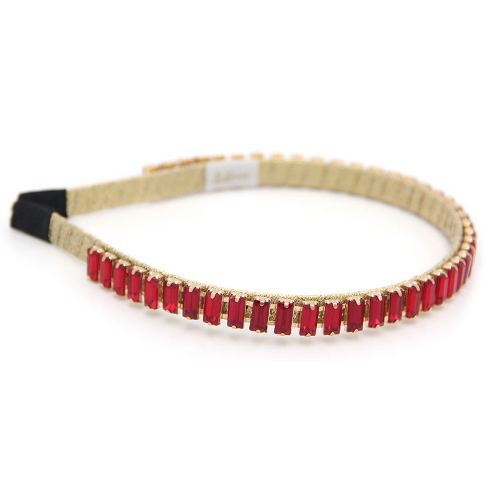 D' Daniela - Girls Amy Headband - Red Stones