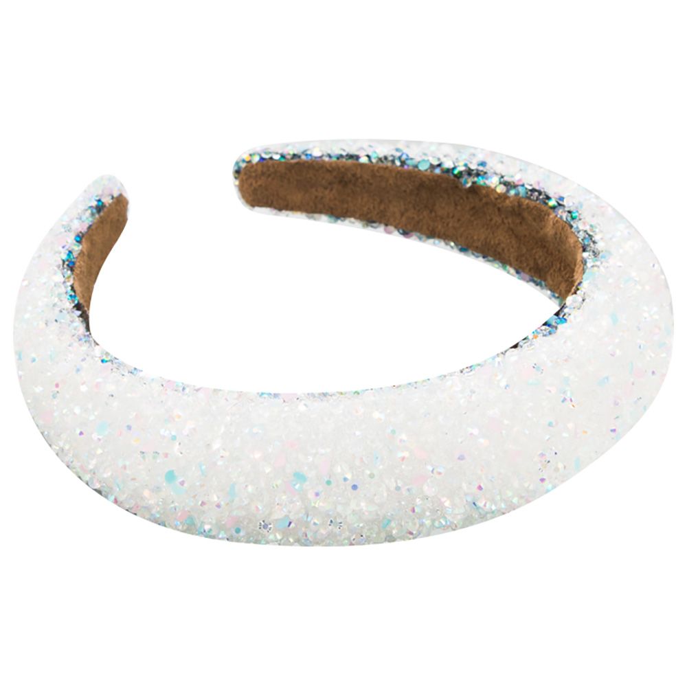 D' Daniela - Girls Retro Headband - White