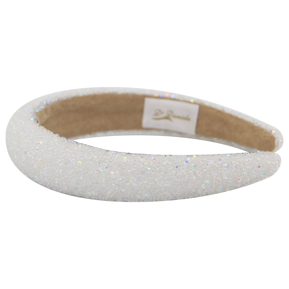 D' Daniela - Girls Retro Headband - White