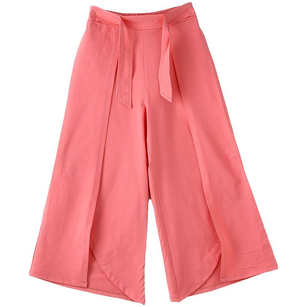 Jelliene - Girl's Solid Knit Bottoms - Pink_8-9Y