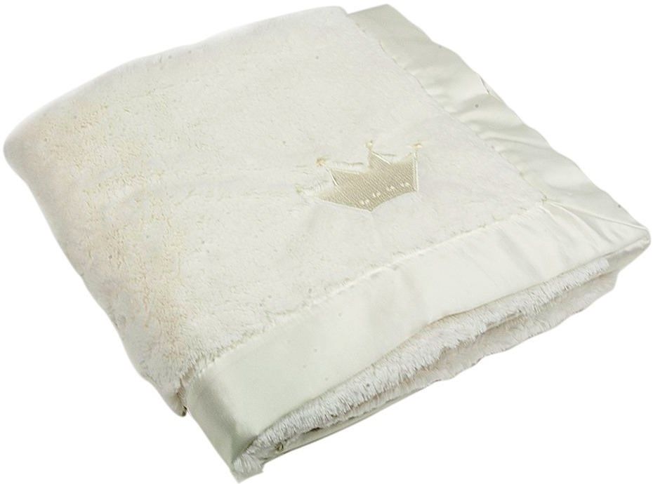 Barefoot Dreams® Cuddle Patchwork Receiving Blanket - Crown (Pearl)