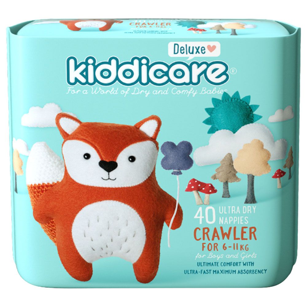 Kiddicare - Crawler Nappies - Size 3 - 6-11kg - Pack of 40