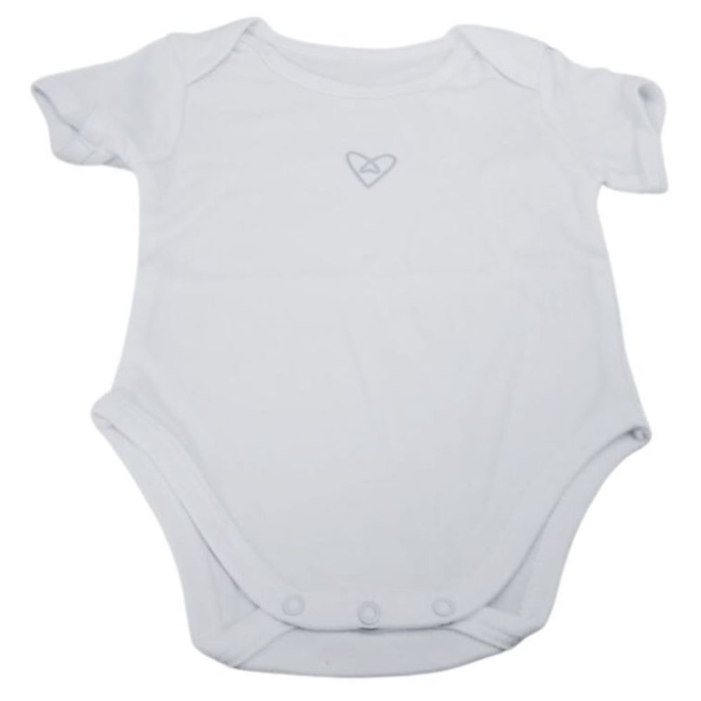 Forever Cute - Short Sleeves Bodysuit - White