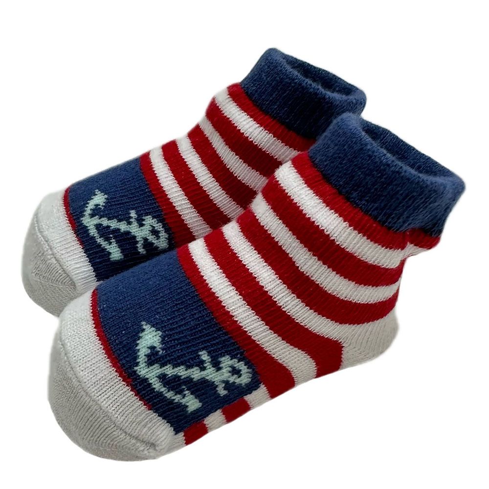 Smart Baby - 3pc-Set - Baby Boy Socks  - Red/Blue