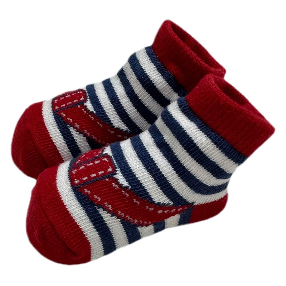 Smart Baby - 3pc-Set - Baby Boy Socks  - Red/Blue