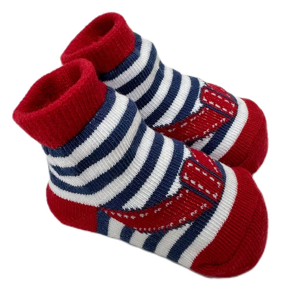 Smart Baby - 3pc-Set - Baby Boy Socks  - Red/Blue