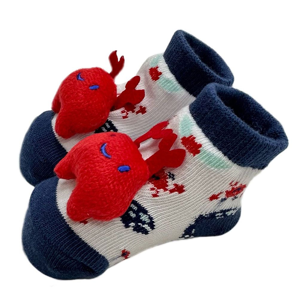 Smart Baby - 3pc-Set - Baby Boy Socks  - Red/Blue