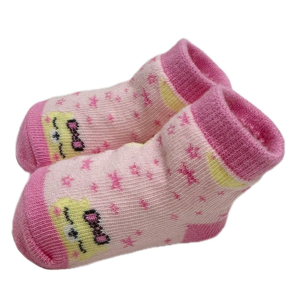 Smart Baby - 3pc-Set - Baby Girl Socks  - Pink