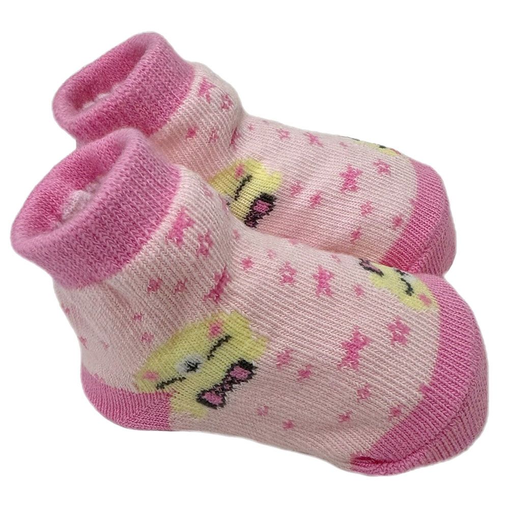 Smart Baby - 3pc-Set - Baby Girl Socks  - Pink