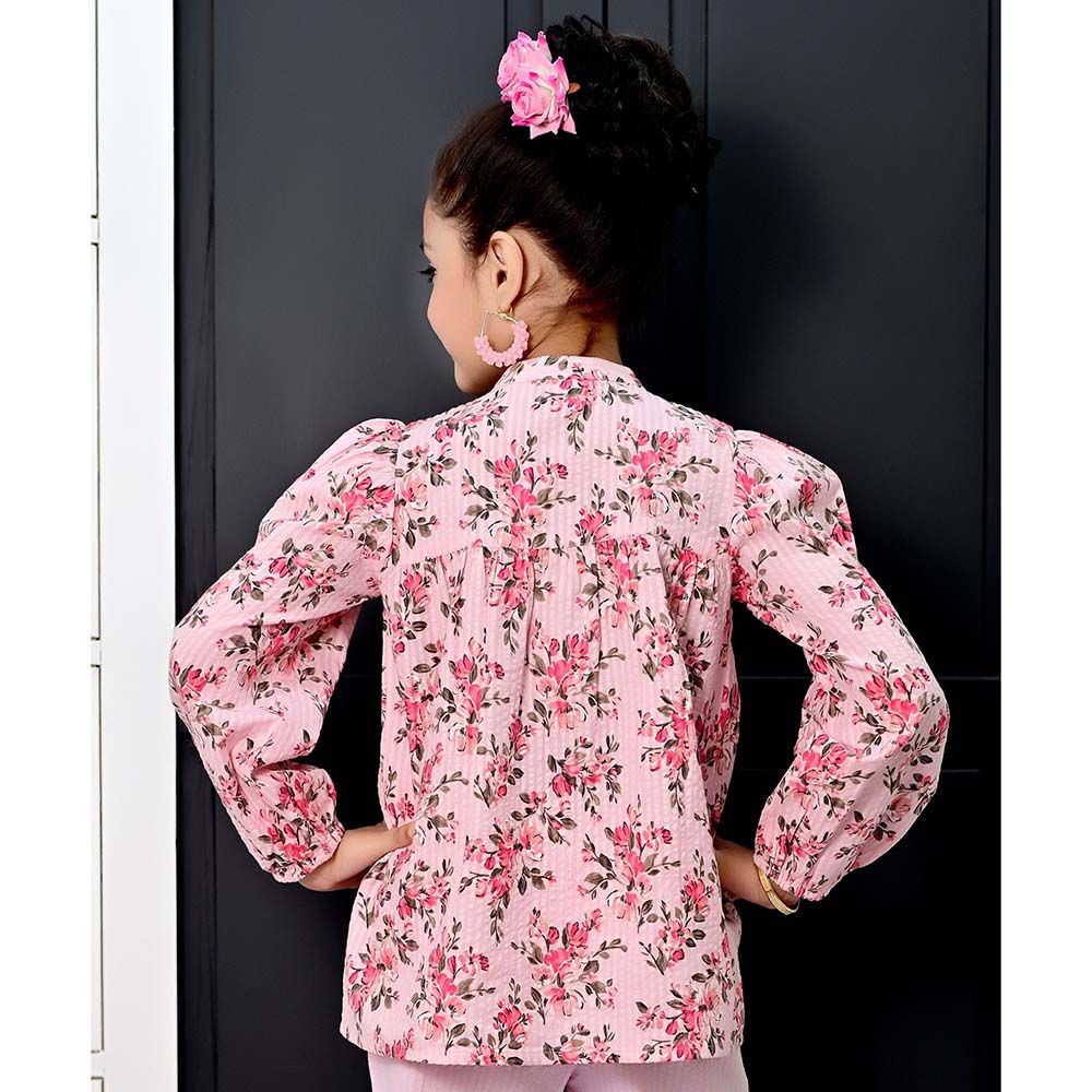 Nexgen Girls - Girl's Long Sleeve Printed Top - Pink