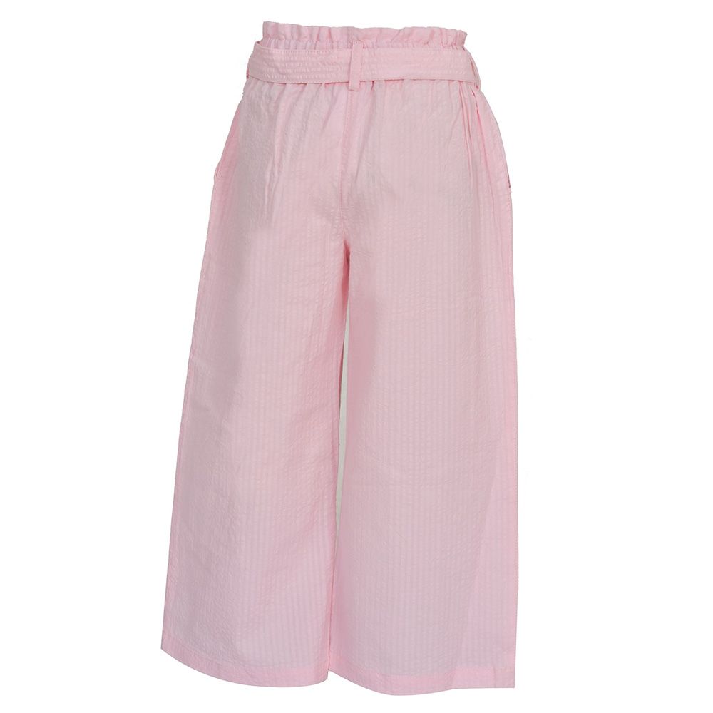 Nexgen Girls - Girl's Gathered Waist Plain Flare Pants - Pink