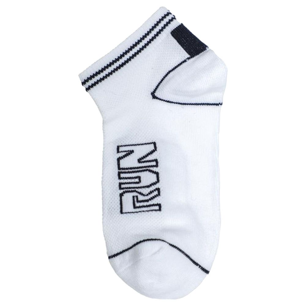 Genius - 3pc-Set - Boy Trainer Socks - White/Navy 