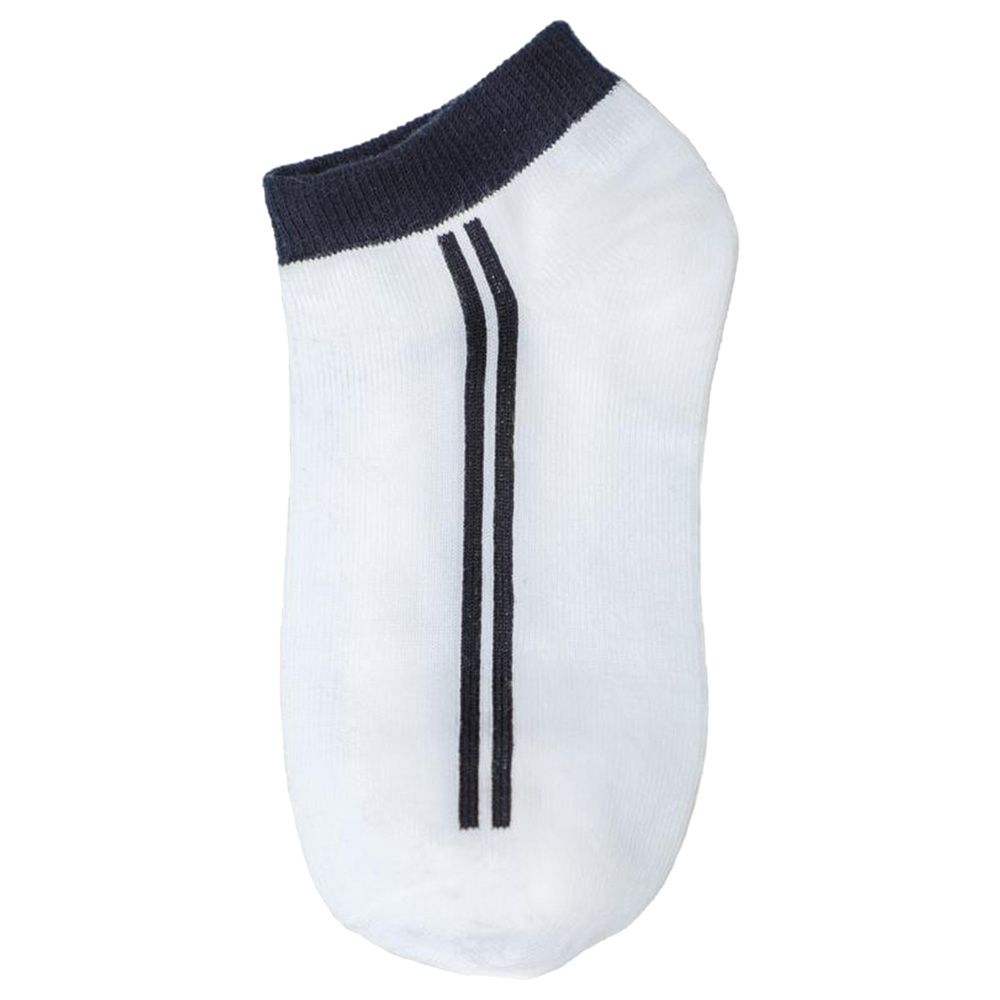 Genius - 3pc-Set - Boy Trainer Socks - White/Navy 