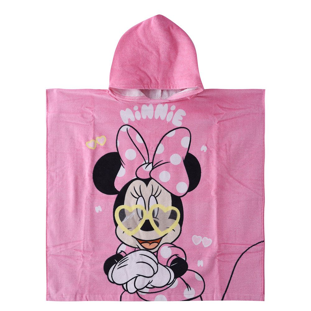 Minnie Mouse - Girl Towel Poncho - Pink