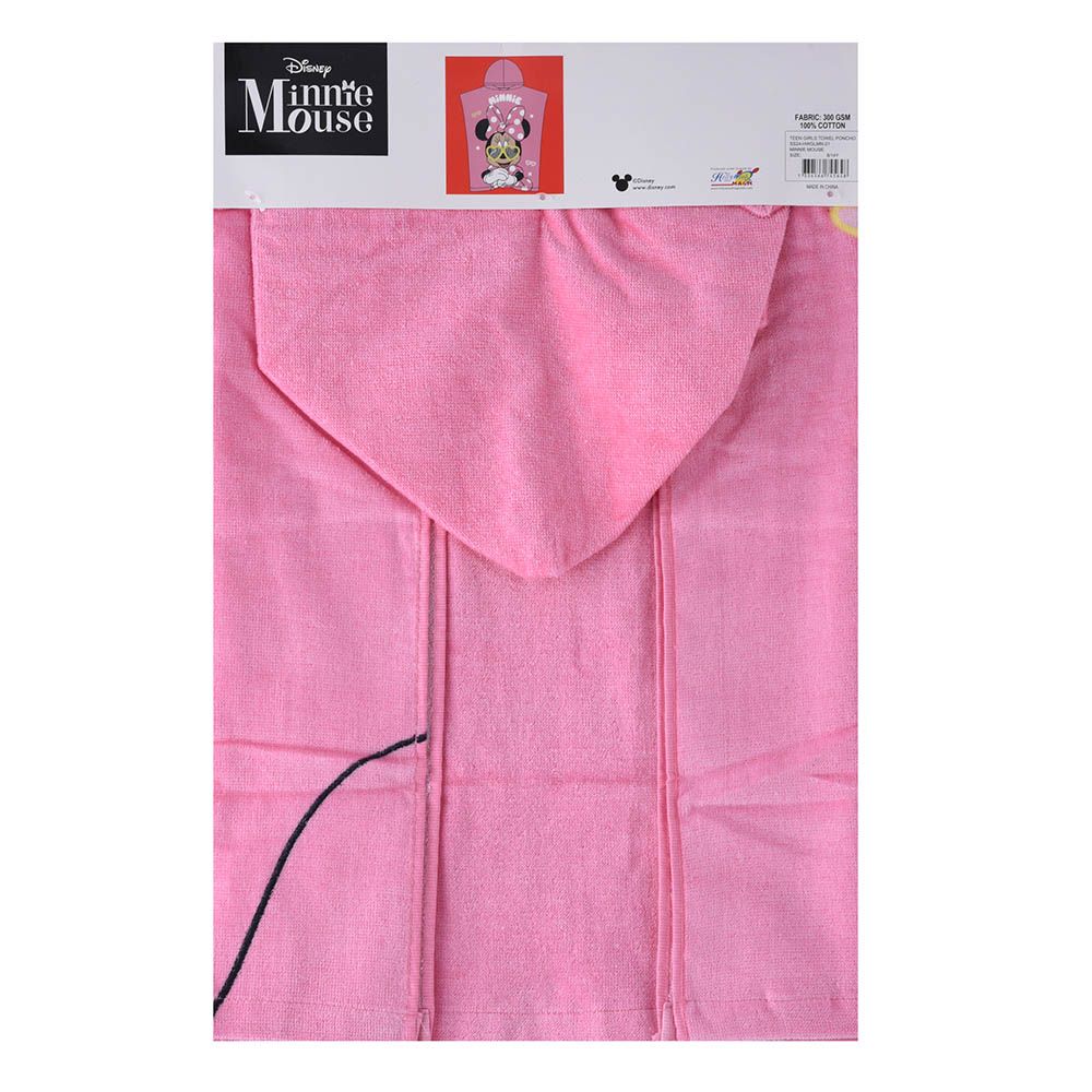 Minnie Mouse - Girl Towel Poncho - Pink