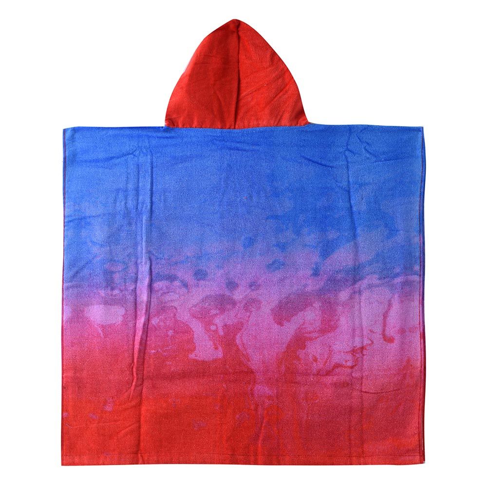 Spiderman - Boy Poncho Towel - Blue/Red