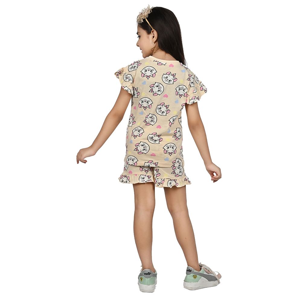 Disney - 2pc-Set - Girl Aristocrats T-Shirt w/ Shorts - Beige