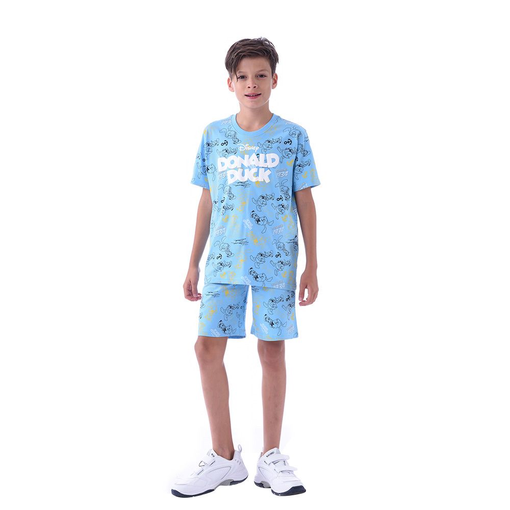 Disney - 2pc-Set - Boy Short Sleeve T-Shirt w/ Shorts - Blue