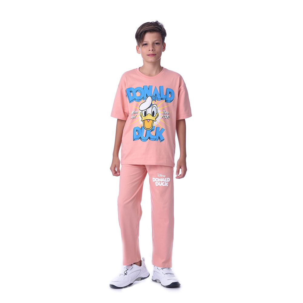 Disney - 2pc-Set - Boy Short Sleeve T-Shirt w/ Pyjama - Peach