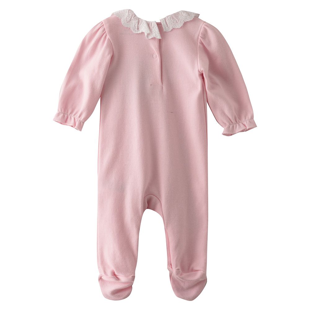 Rock A Bye Baby - Baby Girl Closefeet Sleepsuit - Pink