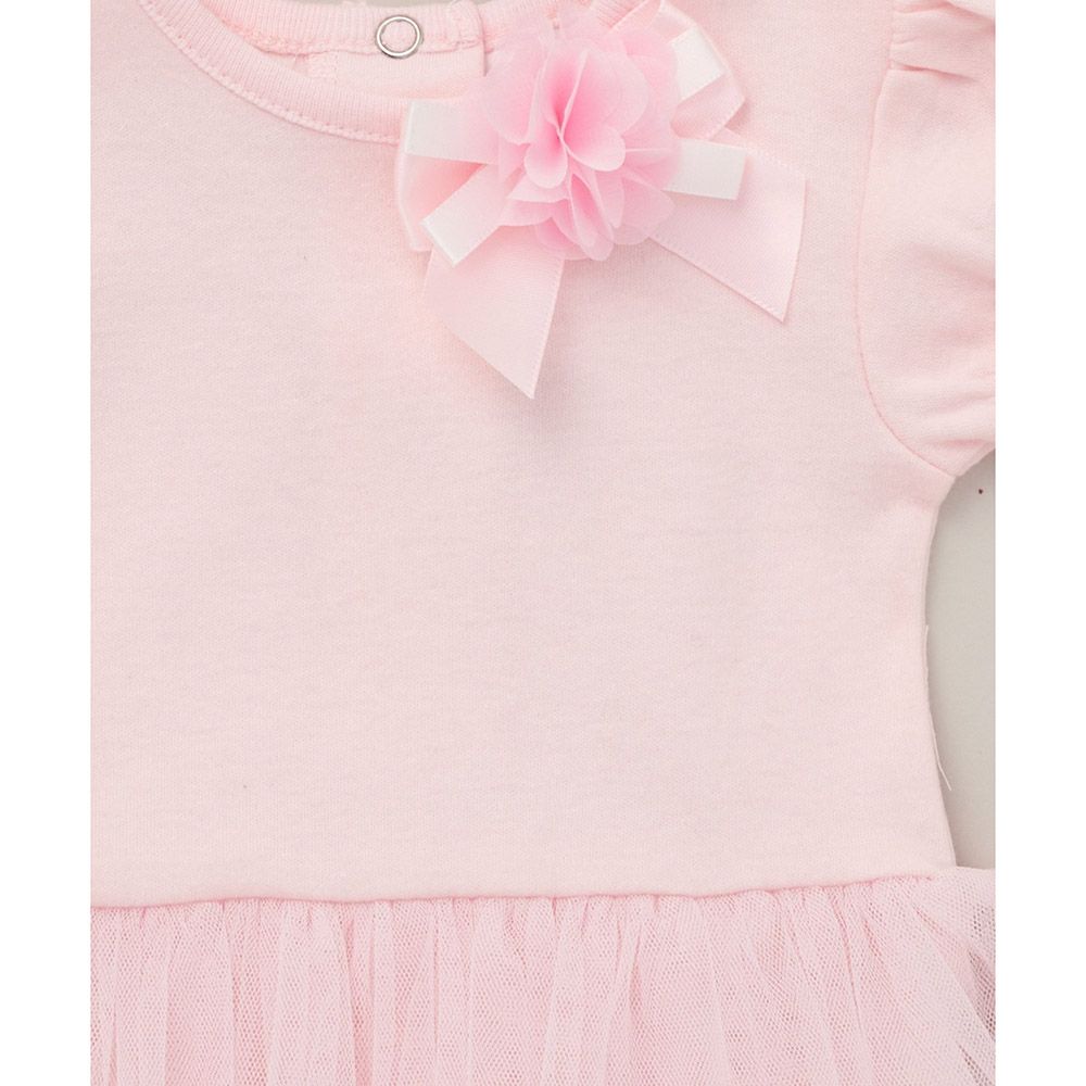 Lily & Jack - 2pc-Set - Baby Girl Bodysuit And Headband - Pink